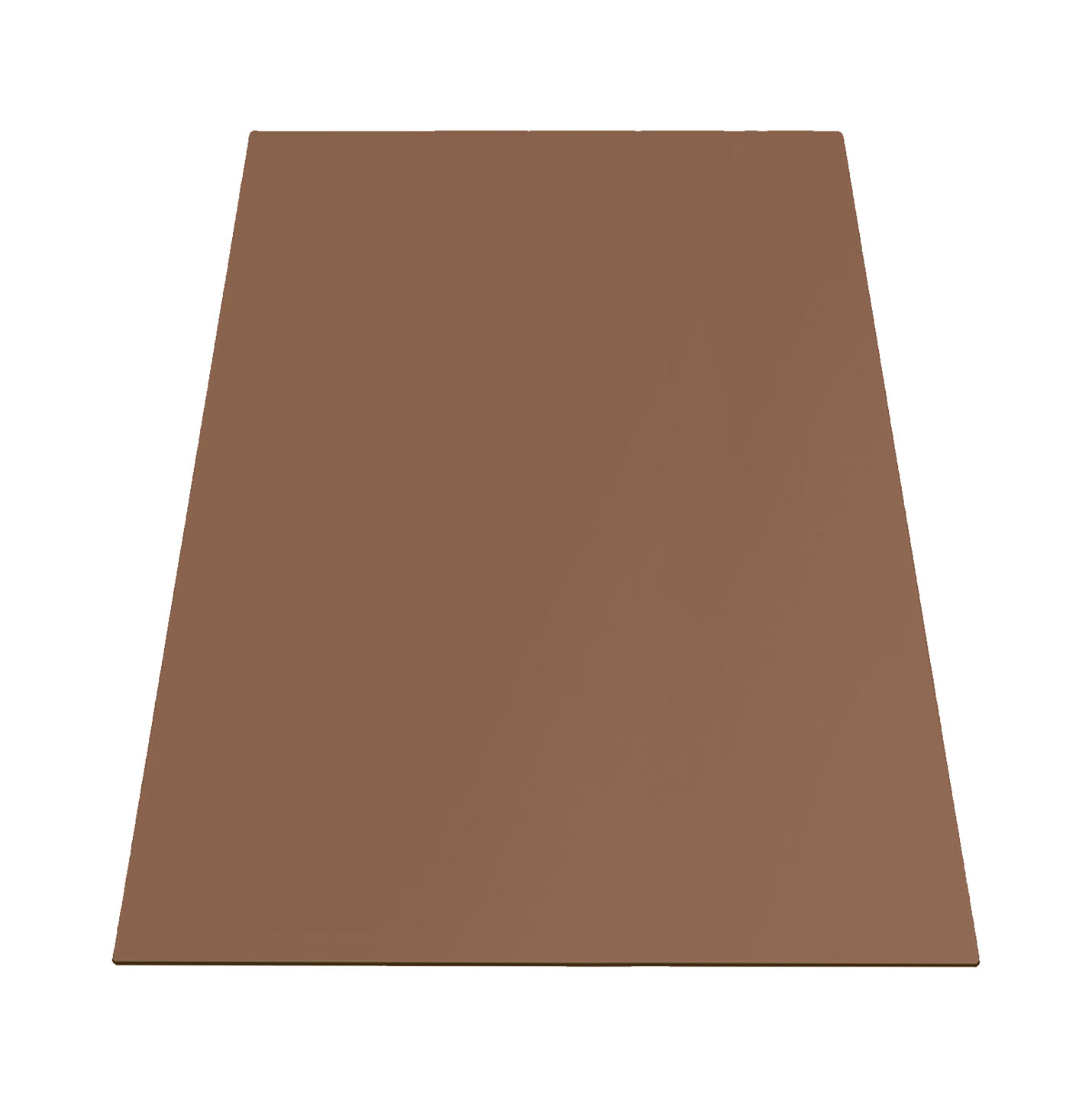 Buy 10 mm Rectangle Table Top Tempered Bronze Tinted Glass - Flat polished edges & Eased corner