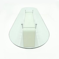 Buy Oval Racetrack 12 mm Thick C-Polished edge Tempered Glass (Toughened)